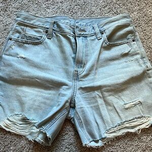 Old Navy High Rise Slouchy Straight Jean Shorts